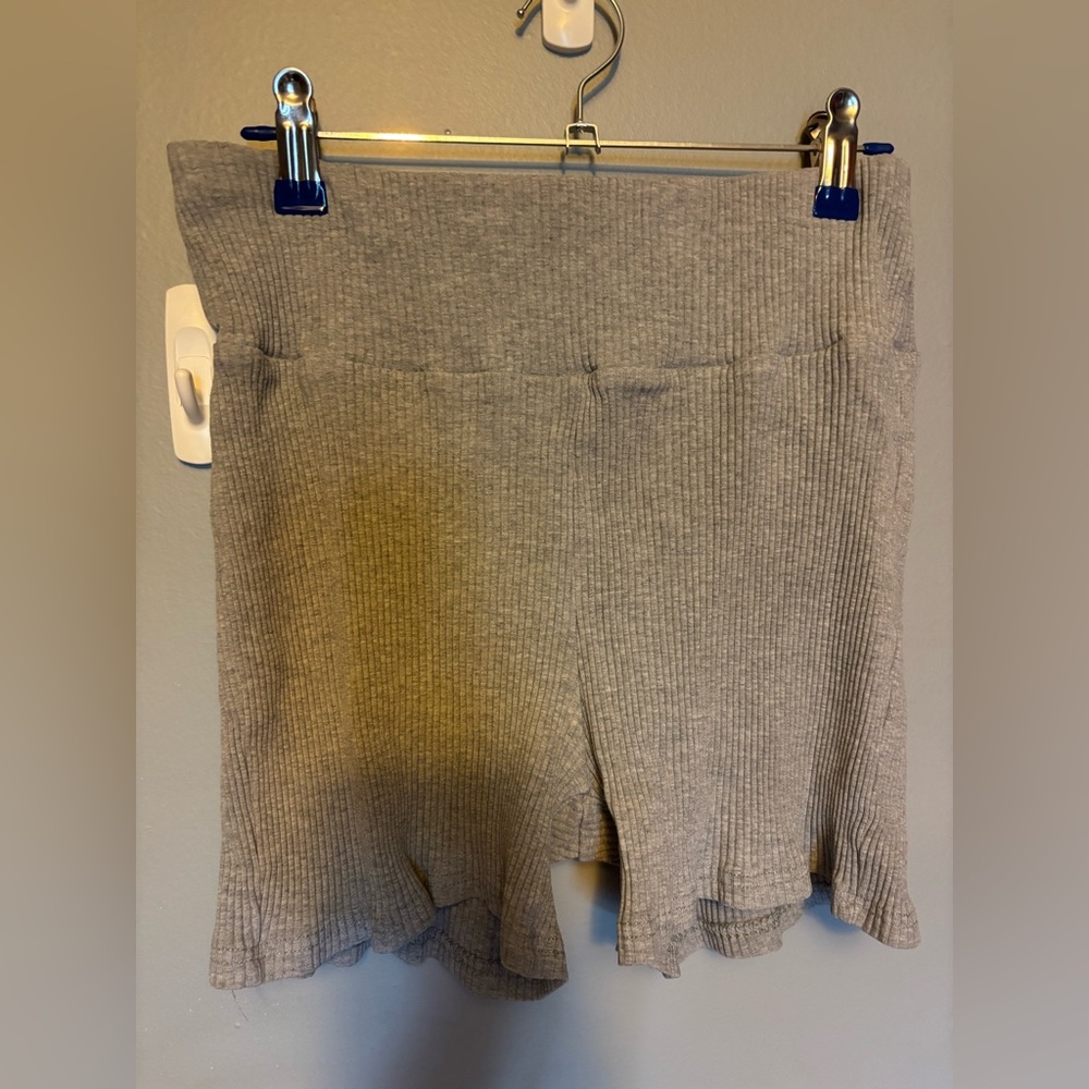 SHEIN Grey Fabric Shorts